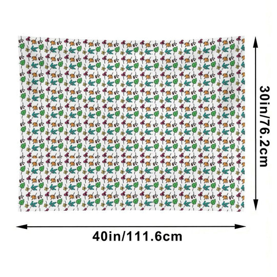 Autumn Leaves Pattern Tapestry