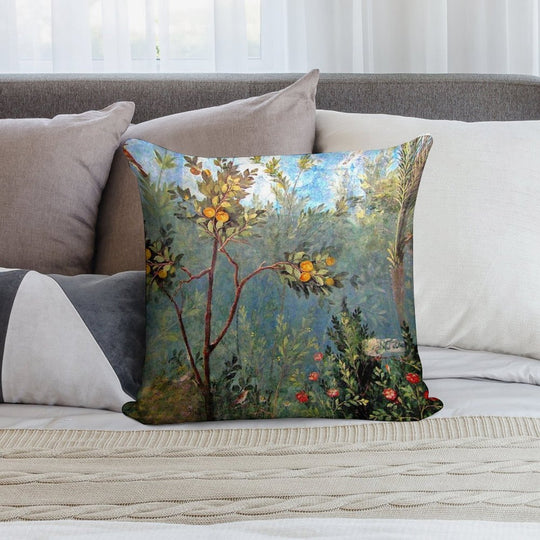 House of Livia Prima Porta Fresco Soft Decorative Cover Throw Pillow