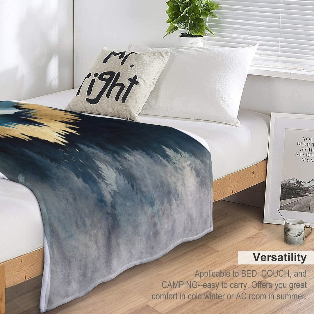 Indigo Night Anti-pilling Throw Blanket