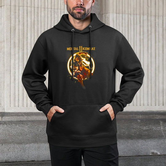 Mortal Kombat 11 Scorpion Flames Shrink-Resistant Hoodie
