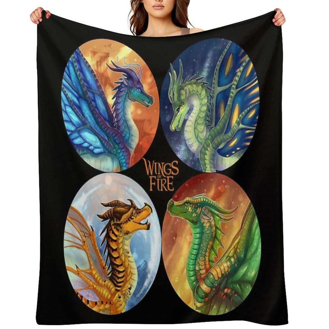 Wings of Fire - Heroes of The Lost Continent Machine-washable Throw Blanket