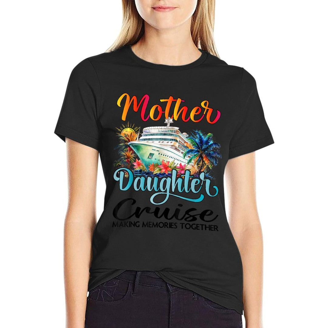 Mother And Daughter Cruise 2025 Mom Daughter Cruise Matching  Moisture-wicking T-Shirt