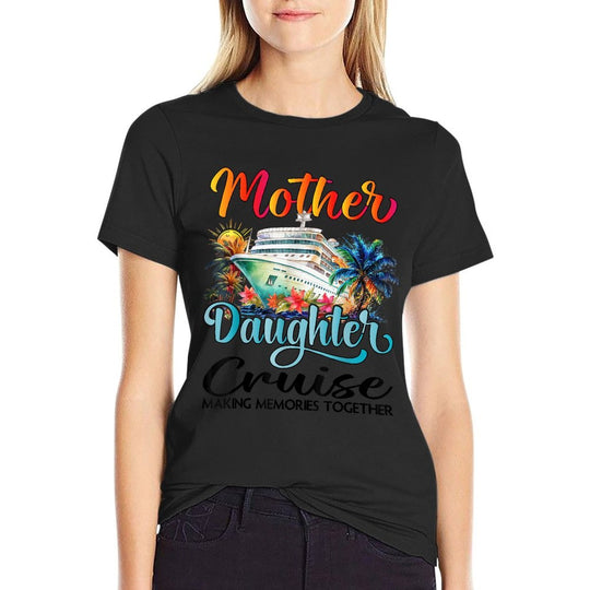 Mother And Daughter Cruise 2025 Mom Daughter Cruise Matching  Moisture-wicking T-Shirt