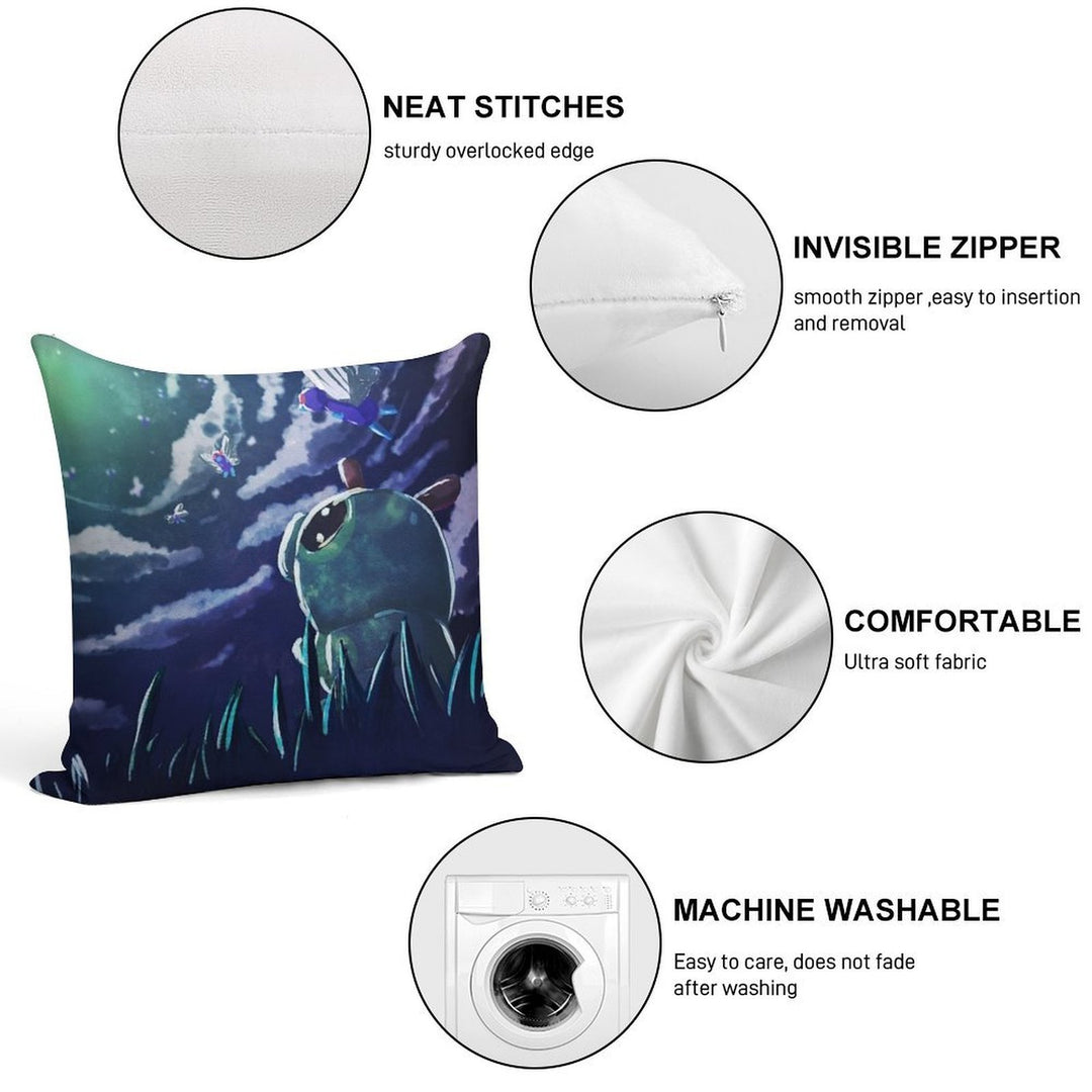 Dream of Caterpie Soft Shrink-Resistant Throw Pillow