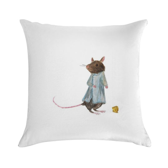 Maisie The Lab Mouse Soft Luxury Feel Throw Pillow