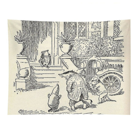 Arriving at Toad Hall Tapestry