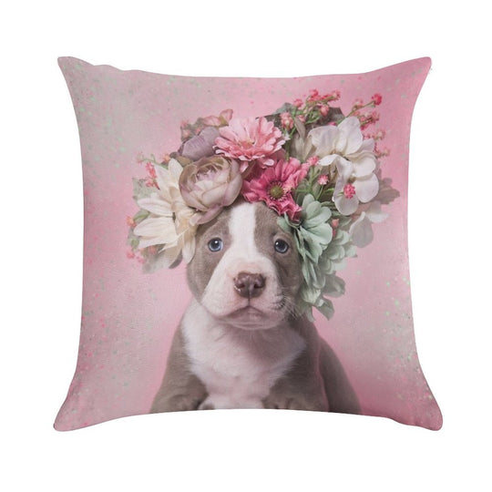 Flower Power, Frito Soft Hidden Zipper Throw Pillow