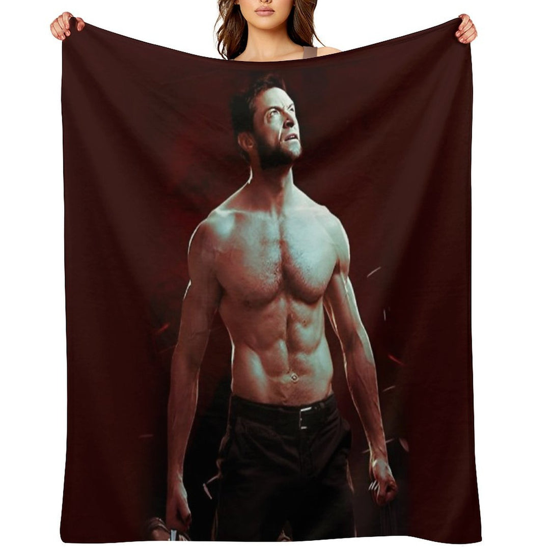 Hugh Jackman All-season Throw Blanket
