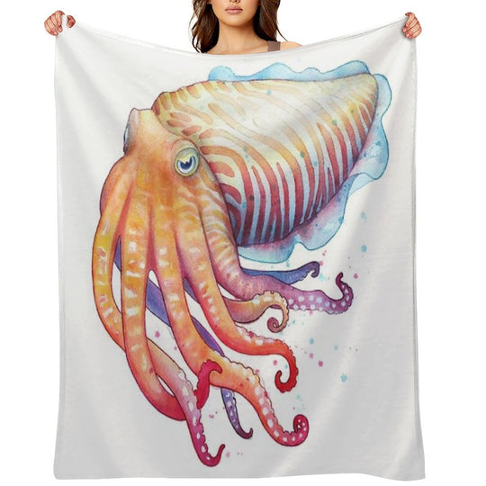 Cuttlefish Multi-functional Throw Blanket