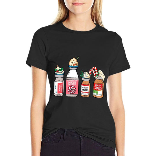 Funny Christmas Peppermint Propofol Nurse RN ICU CMA NICU  Cotton T-Shirt