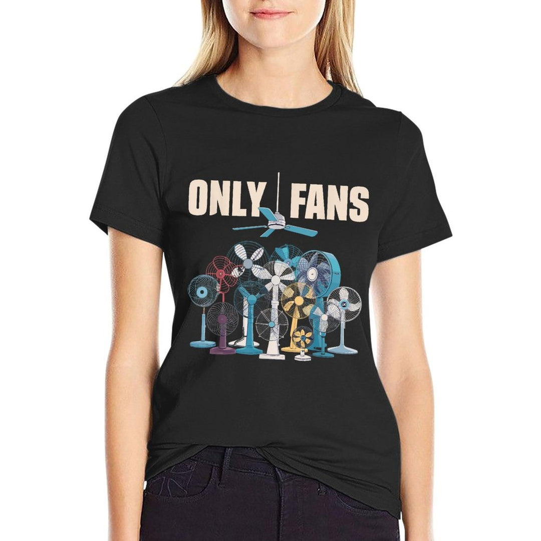Funny Only Fans Joke Only Art Fans Womens Only Fans Joke  Vintage-inspired T-Shirt