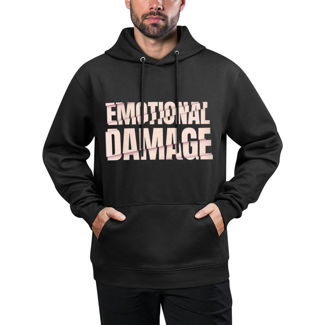 Womens Funny Emotional Damage Meme Pilling-Resistant Hoodie