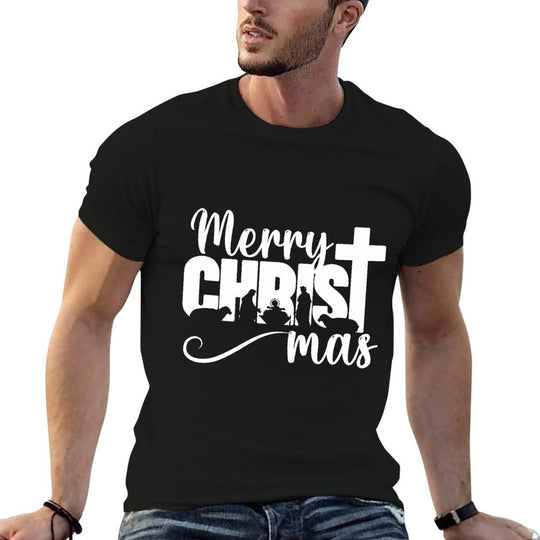 Merry Christ Mas Christian Christmas Jesus Christmas Family  Affordable Price T-Shirt