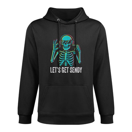 67 Emote Skeleton Six Seven Lets Get Sendy 67 Meme Funny 67 Kangaroo Pocket Hoodie