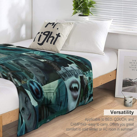 Twighlight Collage Travel-friendly Throw Blanket