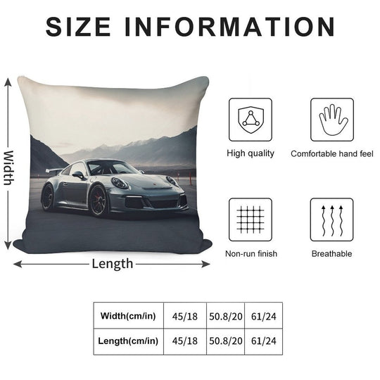 911 GT3 Soft High-Density Material Throw Pillow