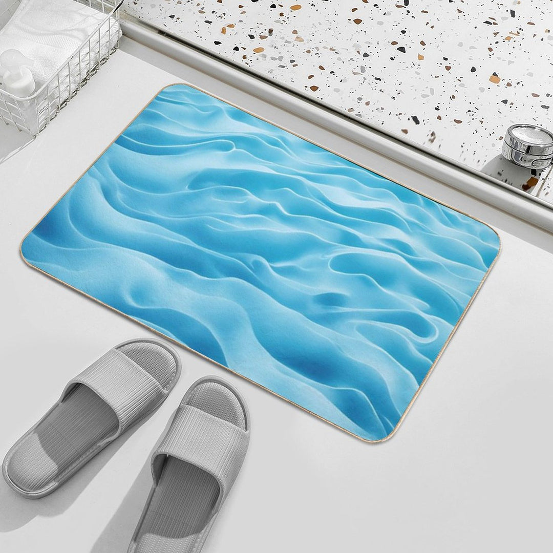 Blue Ocean Waves  Multi-Purpose Bath Mat