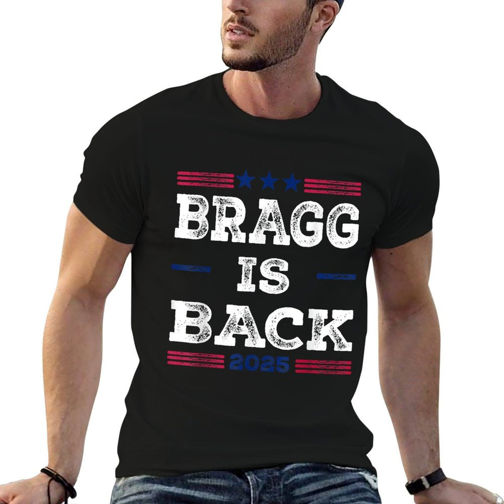 Bragg Is Back Retro Internet Meme Vintage  Ribbed Collar T-Shirt