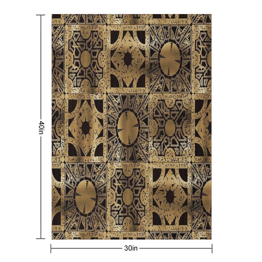 Lament Configuration Spread Shrink-resistant Throw Blanket