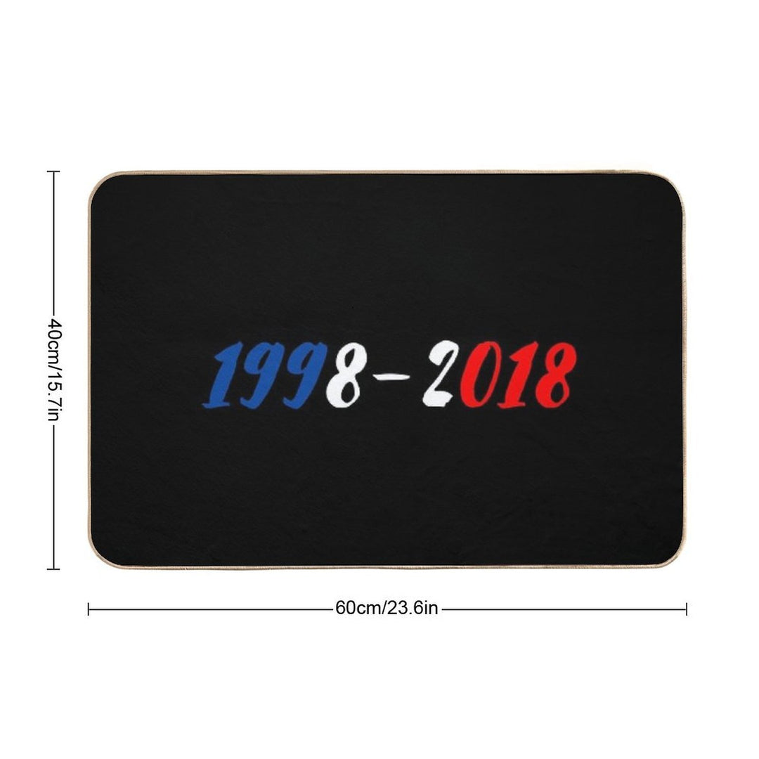French Team World Cup Champions 1998-2018  Odorless Bath Mat
