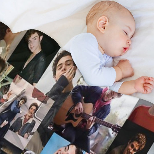 Joshua Bassett Collage Quick-dry Throw Blanket