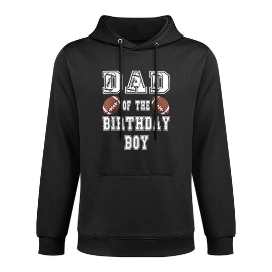Dad of The Birthday Boy Football Lover Family Birthday Colorfast Hoodie