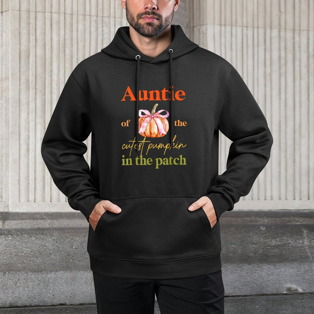 Auntie of The Cutest Pumpkin In The Patch Birthday Girl Colorfast Hoodie