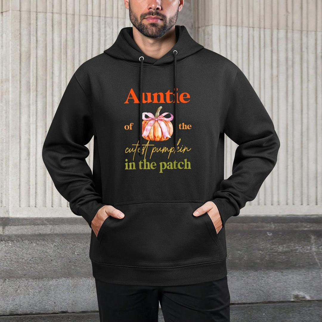Auntie of The Cutest Pumpkin In The Patch Birthday Girl Machine Washable Hoodie