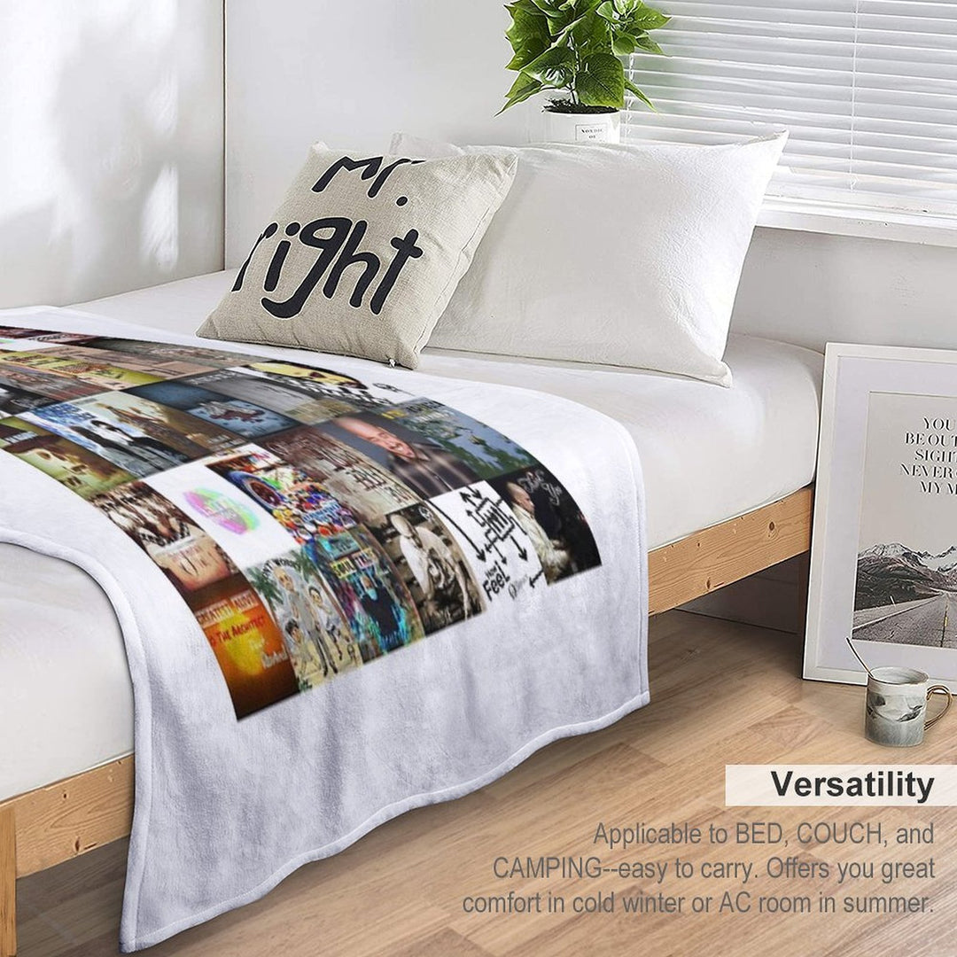 I Am Music Collage All-season Throw Blanket