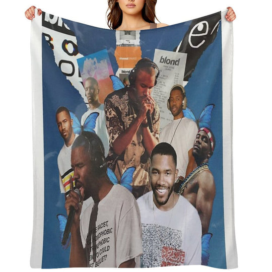 Frank Ocean Machine-washable Throw Blanket