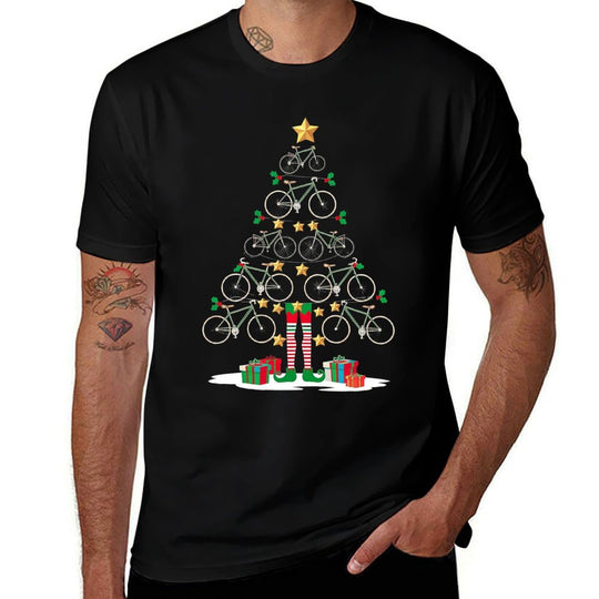 Christmas Ornament Bicycle Christmas Tree Bicycle Lover Xmas  Vintage-inspired T-Shirt