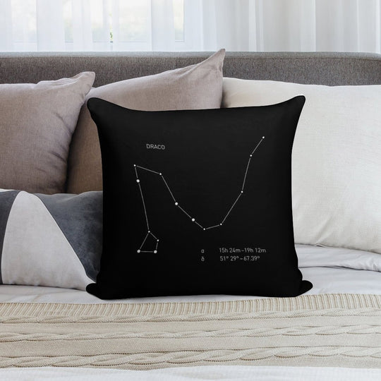 Draco Constellation Soft Skin-Friendly Throw Pillow