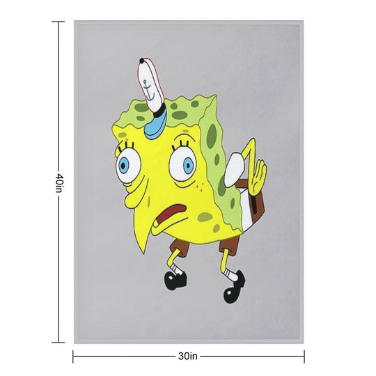 SpOngEbOb MEmE Wrinkle-free Throw Blanket