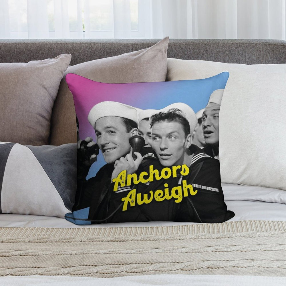 Anchors Aweigh, Film Soft Washable Throw Pillow