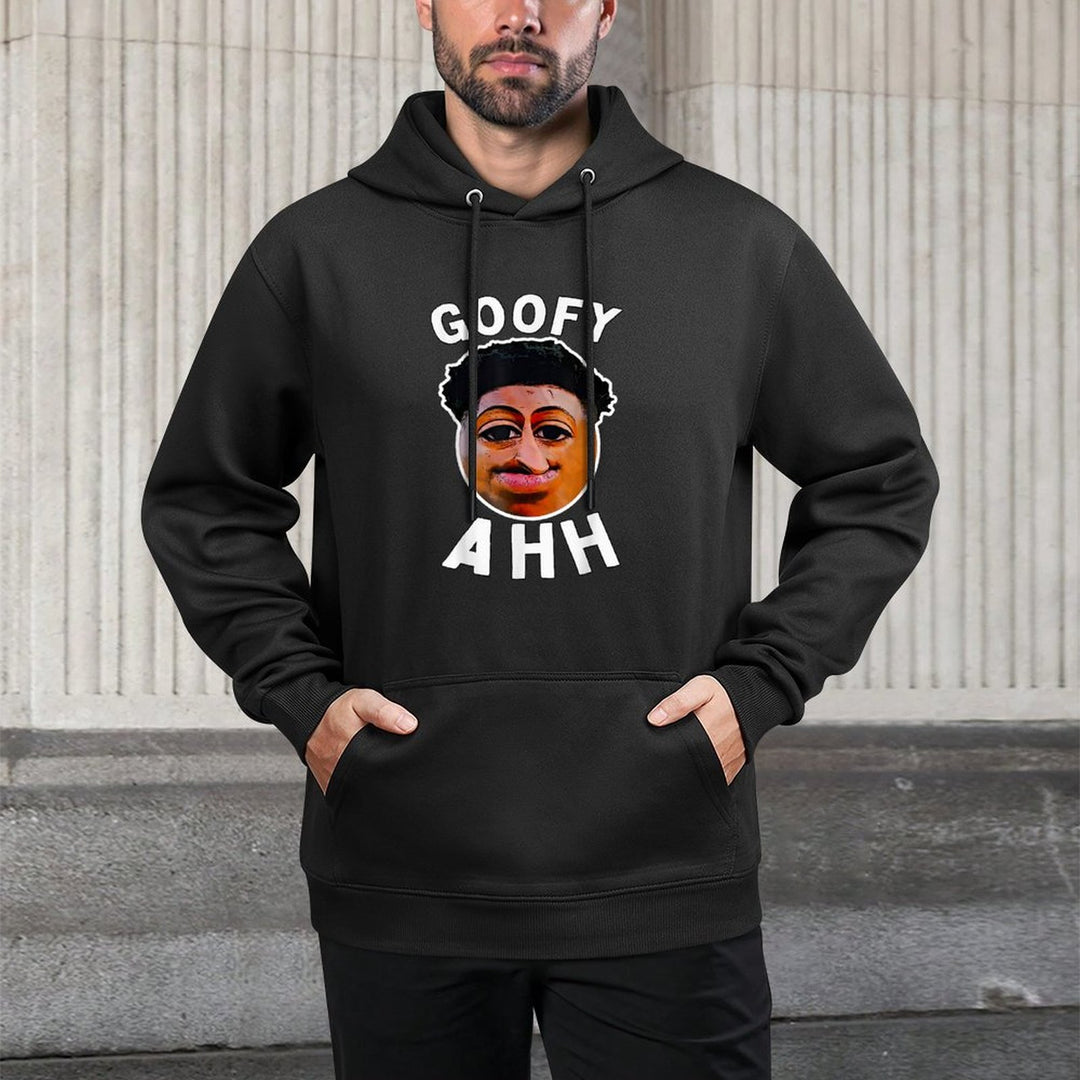 Goofy Ahh Quandale Dingle Im Pushing Dingle Meme Quote Medium-Weight Fabric Hoodie