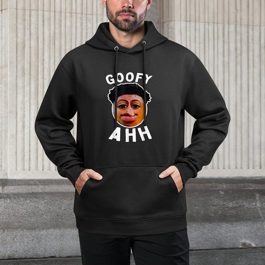 Goofy Ahh Quandale Dingle Im Pushing Dingle Meme Quote Medium-Weight Fabric Hoodie