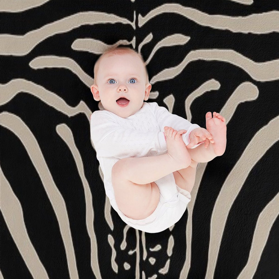 Zebra Stripes Zebra Print Shrink-resistant Throw Blanket