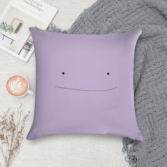 Ditto Face Soft Decorative Cover Throw Pillow