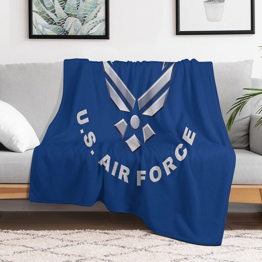 U.  S. Air Force Symbol for Dark Colors Premium Throw Blanket