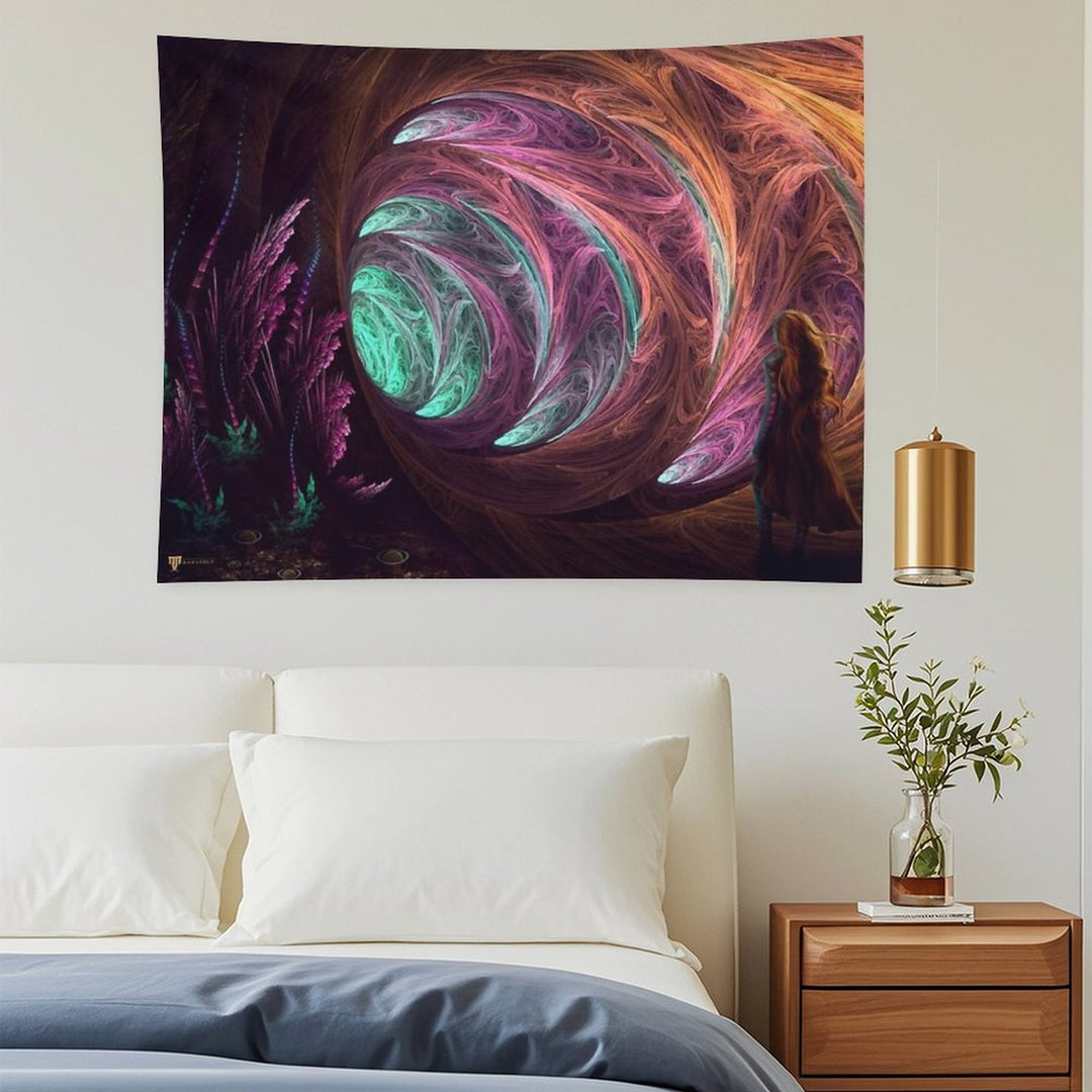 Toward The Light - Alice in Wonderland - Manafold Art Tapestry