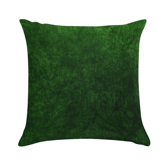 Emerald Green Grass Velvet  Texture Soft Skin-Friendly Throw Pillow