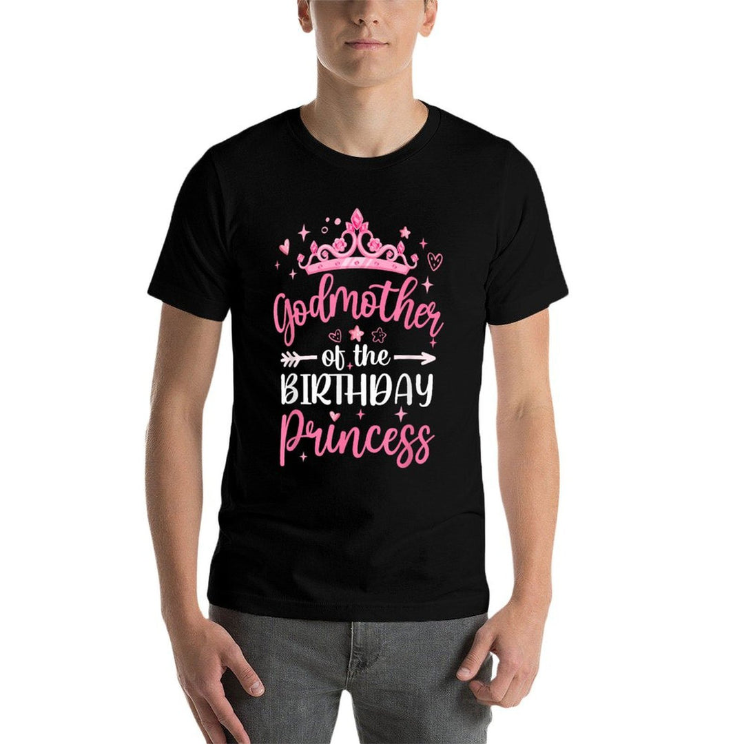 Godmother Of The Birthday Princess Birthday Girl Kid Family  Slim-fit Cut T-Shirt