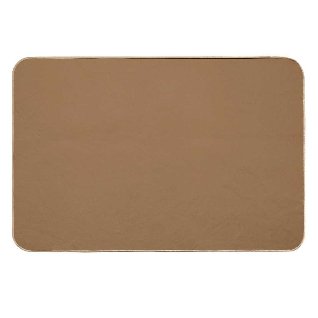 Plain Coffee Brown  Non-Slip Bath Mat