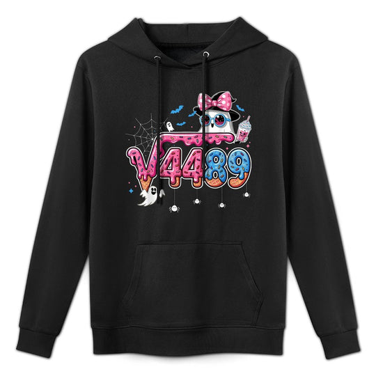 Funny Halloween Six Seven 6 7 Meme Square Root 4489 for Kids Breathable Fabric Hoodie