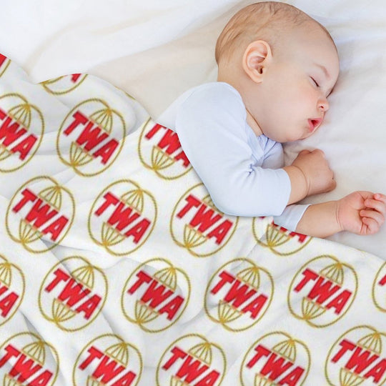 TWA Airlines - Vintage Logo Gift-ready Throw Blanket