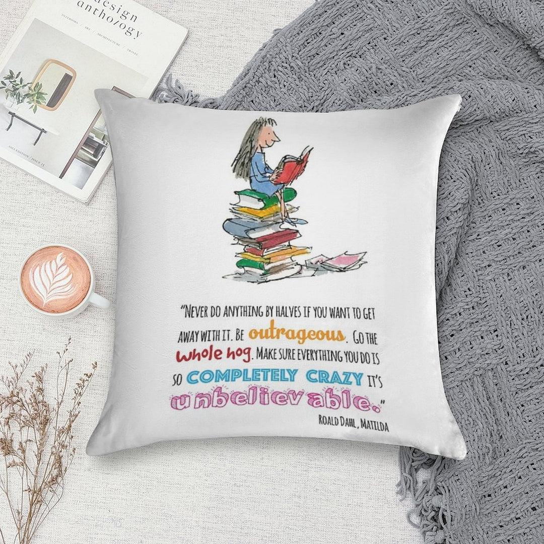 Matilda Soft Short Plush Fabric Throw Pillow