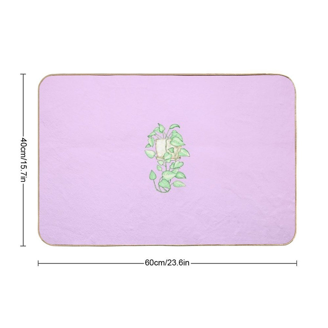 Hearts & Vines Thistle Me Pothos  Anti-Trip Bath Mat