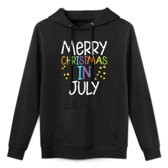 Merry Christmas In July Stars Summer Xmas Men Women Kids Durable Construction Hoodie