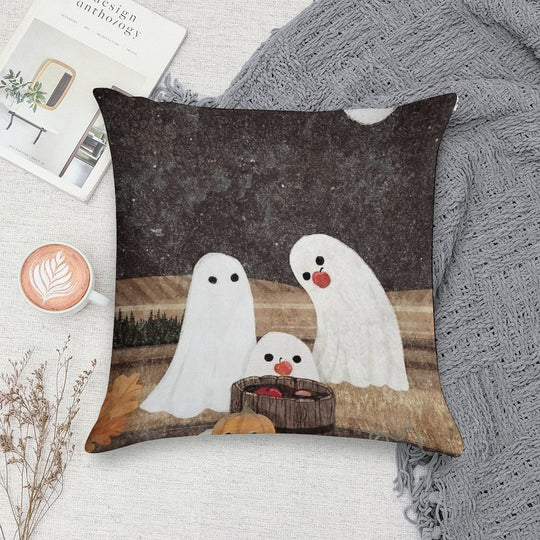 Apple Bobbing Soft Decorative Cover Throw Pillow