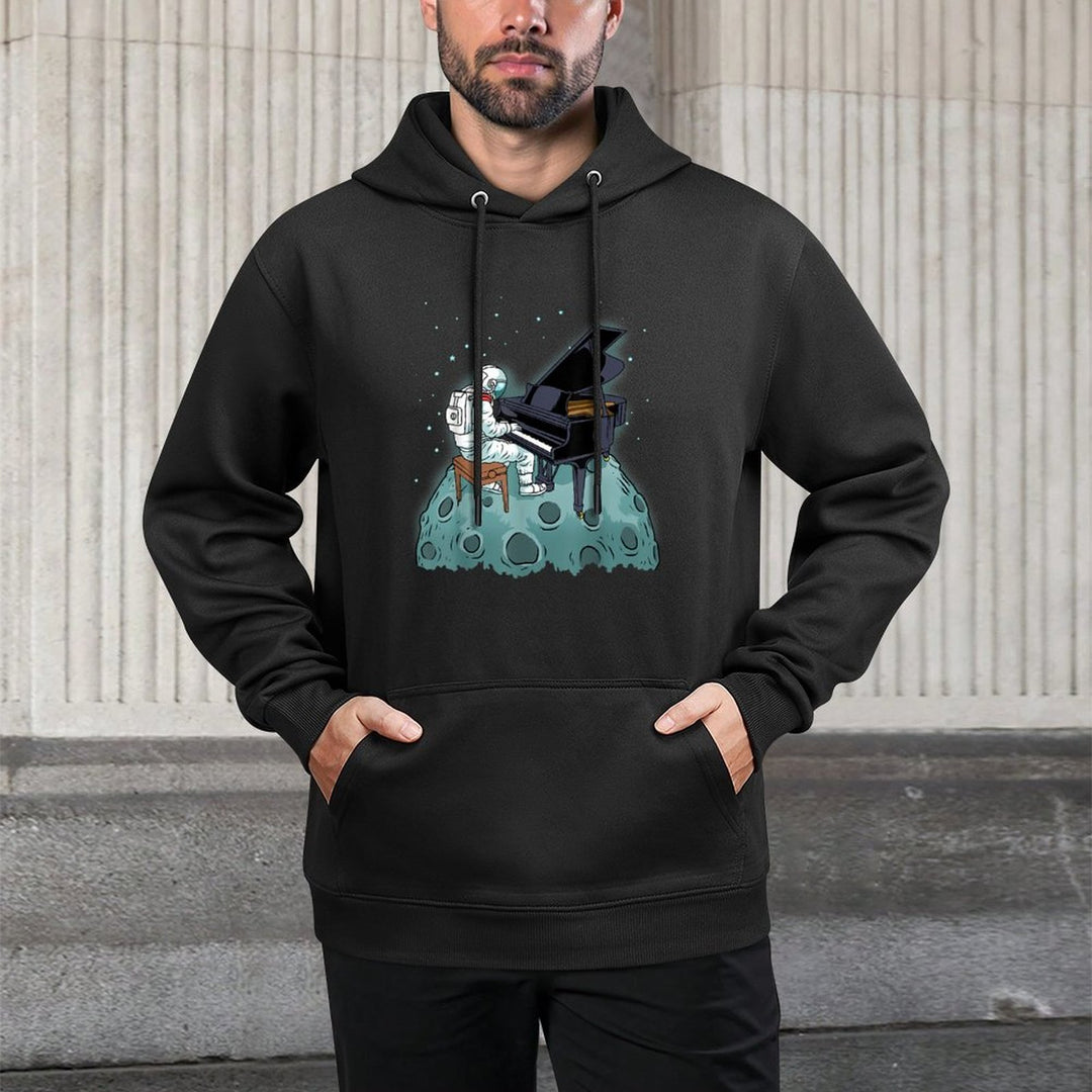 Grand Piano Kids Pianist Gift Astronaut Music Piano Unisex Design Hoodie